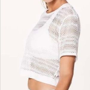 Lululemon mesh crop top
